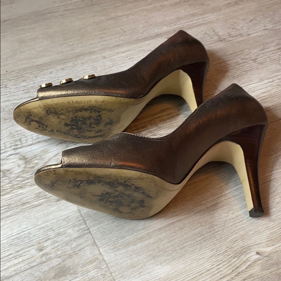 Dark gold leather Franco Sarto size 8.5 - Picture 5 of 6